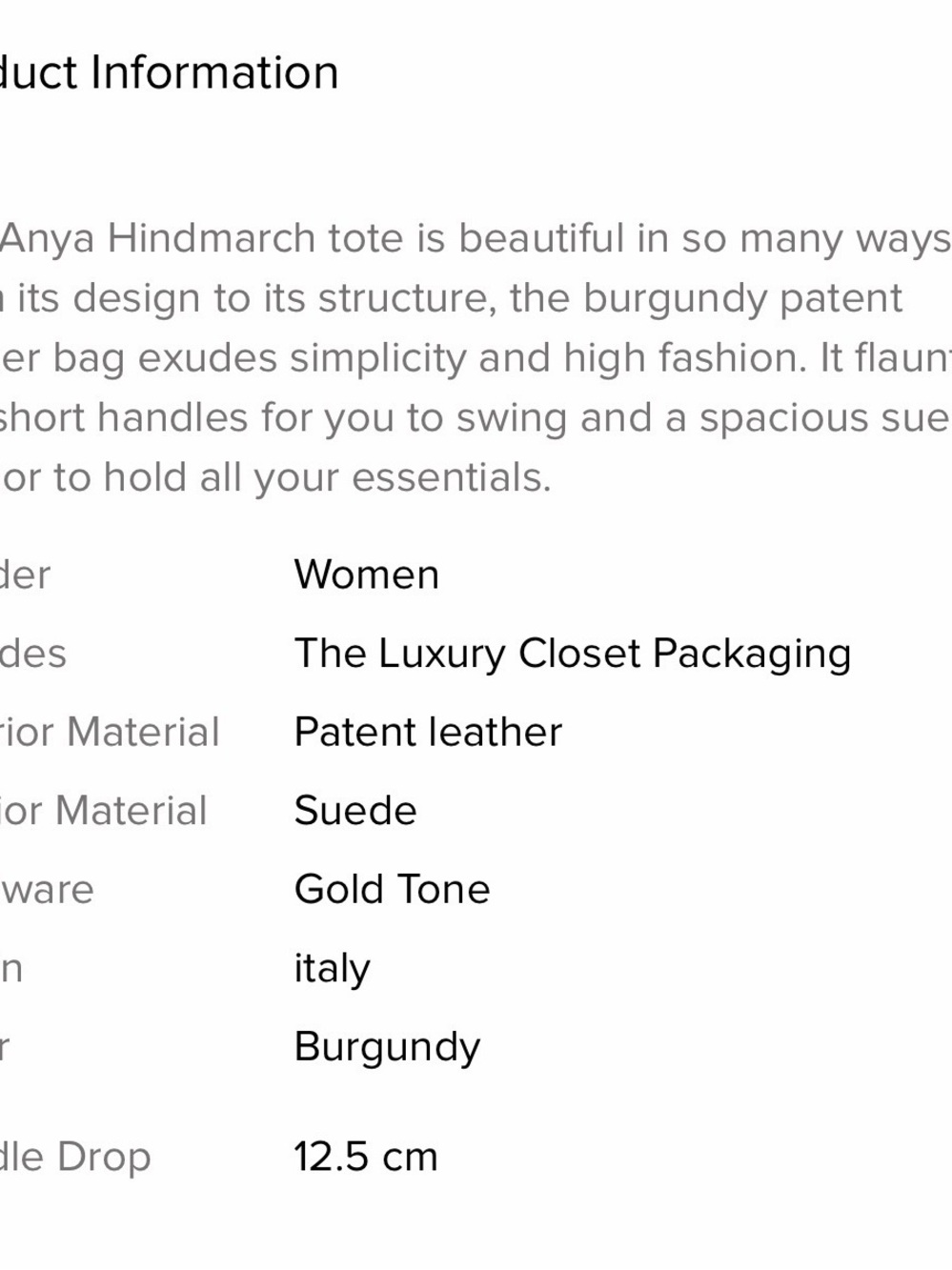 Anya Hindmarch oxblood tote - Picture 11 of 11